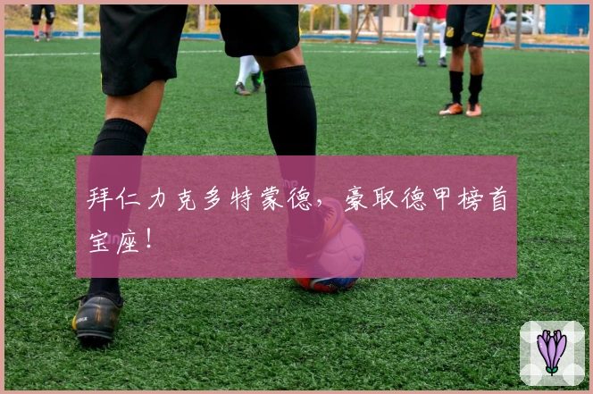 拜仁力克多特蒙德，豪取德甲榜首宝座！