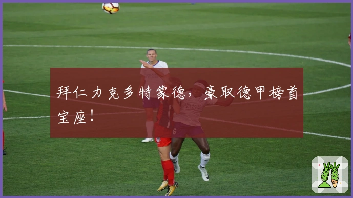 拜仁力克多特蒙德，豪取德甲榜首宝座！